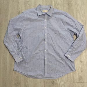 🔥BUNDLESALE Mens 17.5 34/35 Michael Kors slim fit dress button down shirt